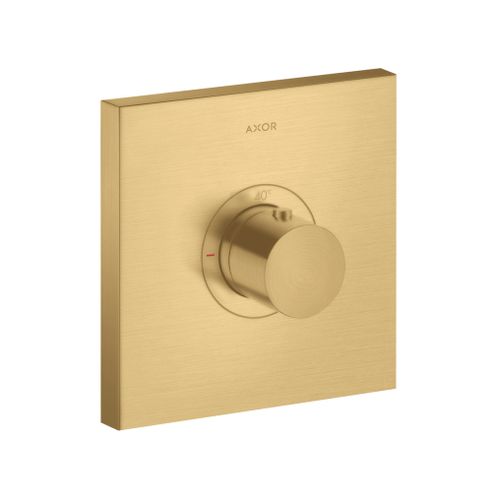 AXOR-HG-AXOR-ShowerSelect-Thermostat-HighFlow-Unterputz-eckig-Brushed-Gold-Optic-36718250 gallery number 1